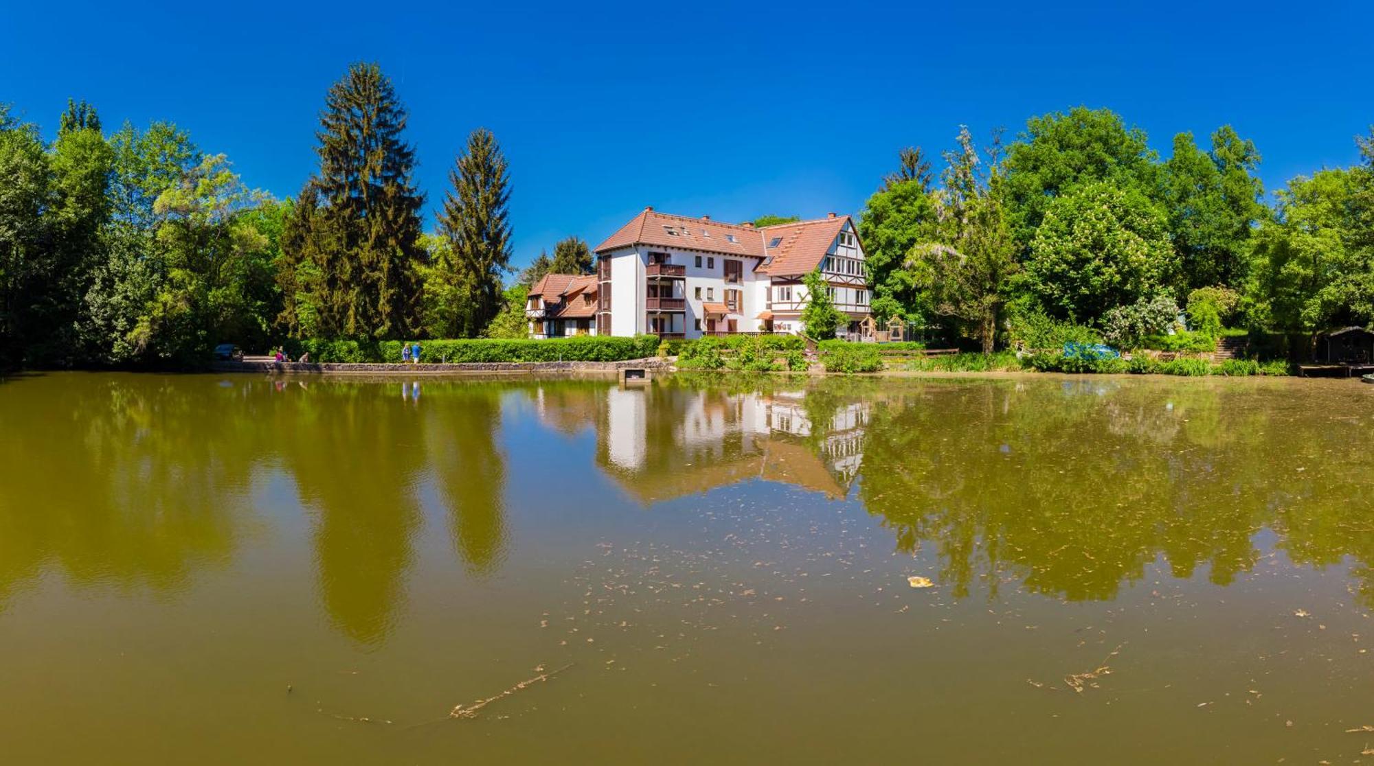 Einliegerwohnung In Einer Muehle Vor Den Toren Frankfurts, Ideal Fuer Messegaeste Oder Stop Over ดรายค์ ภายนอก รูปภาพ